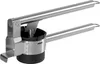 A stainless steel potato ricer or press on a white background. Produktbild-Vorschau