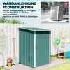 Outsunny Gerätehaus Metall, Pultdach, Abschließbare Tür, Produktbild-Vorschau 6