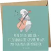 Mr. & Mrs. Panda Grußkarte Violoncello Gespräche - Produktbild-Vorschau 1
