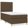 vidaXL Boxspringbett mit Matratze Dunkelbraun 100x200 cm Produktbild-Vorschau 1