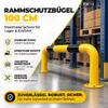 Rammschutzbügel 100 cm Stahl – Lagerschutz & Anfahrschutz Produktbild-Vorschau 2