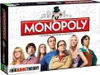 The image shows the front of a Monopoly board game box themed around The Big Bang Theory. Produktbild-Vorschau
