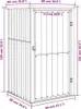 vidaXL Gerätehaus Anthrazit 88x89x161 cm Verzinkter Stahl Produktbild-Vorschau 7