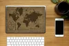 MuchoWow® Laptop Aufkleber Sticker Cover Weltkarte - Braun Produktbild-Vorschau 2