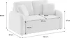 sweeek - 2-Sitzer-Sofa Milano mit cremefarbenem Teddy Produktbild-Vorschau 6
