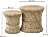 Marrakesch Hocker Beistelltisch aus Bambus Benita ø 36 cm | Produktbild-Vorschau 4