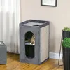 PawHut Krabpalen toren, 81 cm hoog, kattenhuis met 2 Productafbeelding-voorbeeld 2