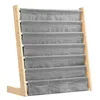 Bücherregal für kinder 75x30x76cm aus Baumwolle Leinen und Produktbild-Vorschau 11