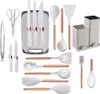 Kochbesteck-Set 19 -teiliges Silikon -Küchengeräteset mit Produktbild-Vorschau 2