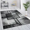 Teppich Grau Wohnzimmer Vintage Kurzflor Geometrisch Produktbild-Vorschau 1