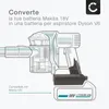 CELLONIC,Con l'adattatore di batterie Makita 18 V a Dyson Anteprima dell’immagine prodotto 3