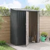 vidaXL Gartenhütten Anthrazit 153,5 x 86 x 200 cm Metall Produktbild-Vorschau 4