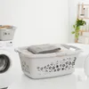 Rotho 3er-Set Wäschekorb 50L Flowers - Wäschesammler groß - Produktbild-Vorschau 3