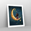 Poster - Poster ohne Rahmen - Kinder Mädchen Mond - 40x50 Produktbild-Vorschau 7