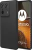 A black silicone phone case is shown next to a Motorola Edge 50 Ultra smartphone. Anteprima dell’immagine prodotto