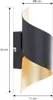 Lindby Wandleuchte Desirio, schwarz/gold, 24cm, G9, Metall Produktbild-Vorschau 4