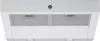 A white and gray range hood with two mesh filters and a glass control panel. Produktbild-Vorschau