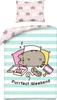 Baumwollbettwäsche 140x200 Pusheen Kitten für Kinder Produktbild-Vorschau 1