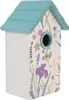 Clayre & Eef Vogelhaus 15x10x22 cm Weiß Holz Produktbild-Vorschau 2