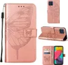 Galaxy M33 5G Hülle, Schmetterling Prägung Flip Leder Produktbild-Vorschau 1