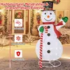 COSTWAY Bonhomme de neige LED 150 cm, décoration de Noël Voir les images du produit 4