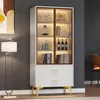 Sweiko Elegancka gablota szklana z dwoma drzwiami - Podgląd zdjęcia produktu 1