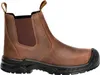 A single brown work boot shown against a white background. Anteprima dell’immagine prodotto