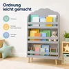 Kinderbücherregal, 3-stöckiges Kinderregal, aus MDF-Holz, Produktbild-Vorschau 5