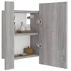 vidaXL Armoire à miroir LED gris Sonoma 40x12x45 cm Bois Voir les images du produit 9