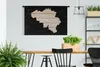 MuchoWow® Wandteppich Wandbehang Karte Europa - Belgien - Produktbild-Vorschau 2