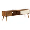 Maison Exclusive - Meuble TV 140 x 30 x 40 cm en bois Voir les images du produit 10