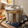 Profi Gastronomie Kochtopf 20L Edelstahl – Ø35cm, inkl. Produktbild-Vorschau 2