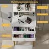 Puluomis Coiffeuse avec éclairage réglable, support pour Voir les images du produit 3
