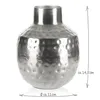 com-four® Vase aus Metall - Metallvase für Blumen - Deko Produktbild-Vorschau 5