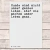 Mr. & Mrs. Panda Postkarte Hunde sind nicht unser... - Weiß Produktbild-Vorschau 2