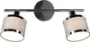Deckenstrahler 52cm breit 2-flammig Stoffschirme Grau Produktbild-Vorschau 8
