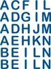ROTH Bügelbuchstaben, gedruckt, A-Z, Cool Colour Produktbild-Vorschau 1