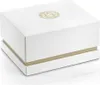 A white gift box with a gold logo on top. Produktbild-Vorschau