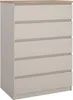 Ansel - Cassettiera, 77x50x111h cm Beige, 5 Cassetti Anteprima dell’immagine prodotto 1