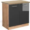 Spülenunterschrank Vicco R-Line Anthrazit Hochglanz 80 cm , Produktbild-Vorschau 1