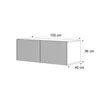 Meuble TV bas Idohome Angel 100 cm cachemire mat - Meuble Voir les images du produit 5
