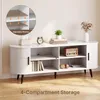 Meuble TV BEALIFE, 145x40x55 cm, avec 2 volets roulants | Voir les images du produit 7