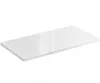 Badezimmer-Waschtischplatte 80 cm, weiß glänzend, MDF, für Produktbild-Vorschau 2