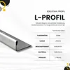 L-Profil Edelstahlschiene Profil Fliesenschiene Edelstahl Produktbild-Vorschau 3