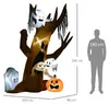 HOMCOM Albero fantasma gonfiabile da 240 cm, decorazione di Anteprima dell’immagine prodotto 3