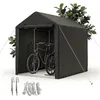 Garage mobile per biciclette Relaxdays, 2 biciclette, A x L Anteprima dell’immagine prodotto 1