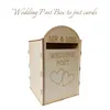 DIY Holz Hochzeit Mailbox Briefkasten mit Schloss Rustikale Produktbild-Vorschau 12