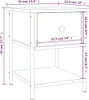 vidaXL Tables de nuit 2 pcs. Gris Sonoma 34x35,5x45 cm Bois Voir les images du produit 8