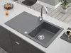 Granitspüle - Spülbecken - Küchenspüle - Moonlight Grey - Produktbild-Vorschau 6