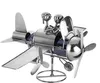 BRUBAKER portabottiglie aeroplano con pilota e co-pilota Anteprima dell’immagine prodotto 2